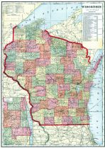State Map, Racine and Kenosha Counties 1908